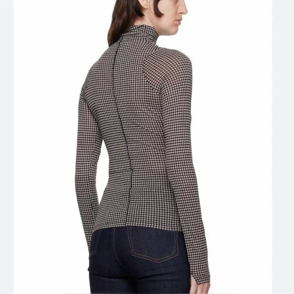 Rag & Bone Shaw Mock Neck Turtleneck Sz S Boho Modern Lightweight - Picture 2 of 11